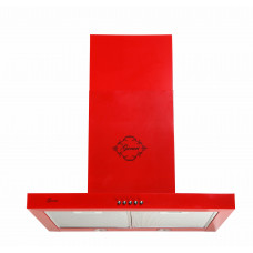 GURARI GCH 461 RD 6  Wall-mounted cooker bonnet 60 cm in red 1000m³/h