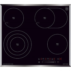 Table de cuisson électrique Kaiser KCT 6715 F, plaque vitrocéramique noire, cuisinière intégrée, 4 zones de cuisson