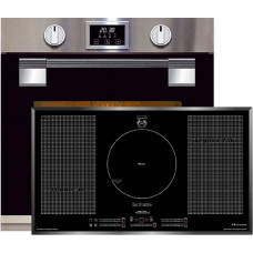 Kaiser oven set EH 6337 + KCT 97 FI La Perle, pyrolysis oven with intelligent system, 11 functions + induction hob 90cm hob