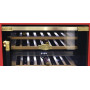 Frigo per vino Kaiser K 64750 AD, per 46 bottiglie standard da 0,75l, frigorifero per vino retrò 145l 46 bottiglie di vino