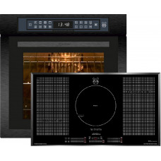 Set forno Kaiser EH 6306 RS + KCT 97 FI La Perle, forno incasso 79L 15 funzioni, + piano cottura induzione 90cm