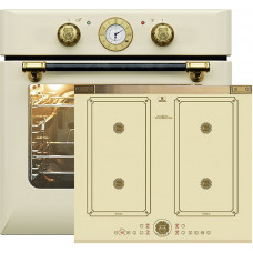 Kaiser oven set EH 6432 ElfBE Eco + KCT 6745 FI ElfAD, retro built-in oven electric, 68 L + induction hob 60 cm