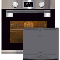 Set da forno Kaiser EH 6337 + KCT 6730 FIG, forno, metallo solido, 79L, 11 funzioni + piano cottura a induzione 60 cm
