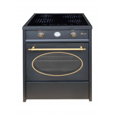 GURARI induction cooker GCH E 612 BL r, retro induction cooker 60 cm/retro range cooker/60 L/black