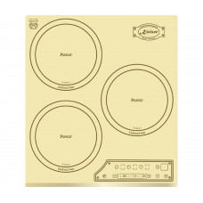 Table de cuisson à induction Kaiser KCT 4795 FI ElfAD, cuisinière intégrée, 3 zones de cuisson, 45 cm, contrôle tactile complet