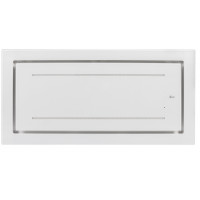 Hotte de plafond GURARI GCH C 341 WH 90 Prime, hotte aspirante 90cm verre blanc puissance d'aspiration 1000m³