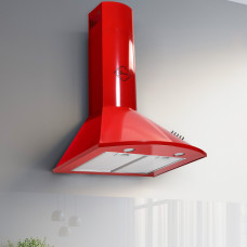GURARI GCH C 046 RD 6 cappa a parete cappa cucina 60 cm rosso 1000m³/h
