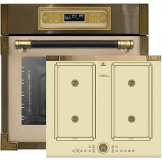 Kaiser oven set EH 6726 ElfAD + KCT 6745 FI ElfAD, retro electric oven 80L + induction hob, 60 cm