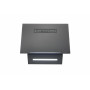 The Kaiser AT 6402 ECO is a modern head-free range hood in black and black-grey glass.