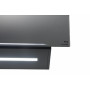 The Kaiser AT 6402 ECO is a modern head-free range hood in black and black-grey glass.