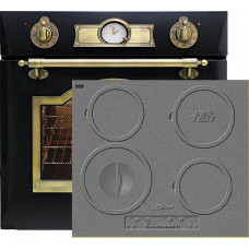 Kaiser stove set Retro electric oven EH 6355 EM + KCT 6705 RI stove induction hob 60 cm