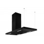 Cappa aspirante a isola GURARI GCH 793.R Diamond Eco BL, 116 cm, 850 m³/h, nera.