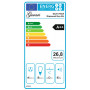 Cappa aspirante a isola GURARI GCH 793.R Diamond Eco BL, 116 cm, 850 m³/h, nera.
