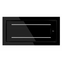 Gurari GCH C 341 120 BL PRIME extractor hood ceiling hood 120 cm black glass 1000m³/ h 