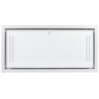 GURARI GCH C 343 90 WH PRIME Deckenhaube Dunstabzugshaube 90 cm Weiß Glas Saugstark 1000 m³