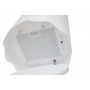 GURARI GCH P 892 WH Diamond Hotte Îlot 40 cm Blanc – Débit d'air jusqu'à 850 m³/h