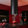 GURARI GCH P 893 BL Diamond – Island Cooker Hood 40 cm Black, Air Extraction Rate 850 m³/h