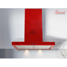 GURARI GCH 461 RD 6 N  Wall-mounted cooker bonnet 60 cm in red 1000m³/h