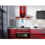 GURARI GCH 461 RD 6 N Wall-mounted cooker bonnet 60 cm in red 1000m³/h