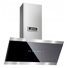 Kaiser AT 8435  Extractor bonnet wall bonnet  80 cm black glass stainless steel 1250 m³/h