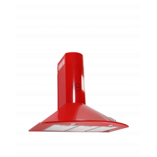 GURARI GCH C 046 RD 9 cappa a parete cappa cucina 90 cm rosso 1000m³/h