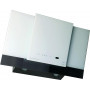 Kaiser AT 8438 FW ECO head free hood extractor hood 80 cm in white, white glass, stainless steel, 910 m³/h